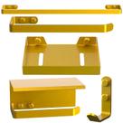 Kit de Acessórios Para Banheiro 5 Peças Dourado FS MAX