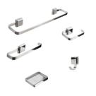 Kit De Acessórios Para Banheiro 5 Peças Linha Luxo Inóx Kit De Acessórios Para Banheiro 5 Peças Linha Luxo Inóx