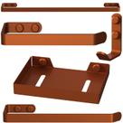 Kit de Acessórios Para Banheiro 5 Peças Rose Gold SF Plus