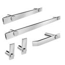 Kit De Acessórios Para Banheiro Aço Inox 2070PM Patmos