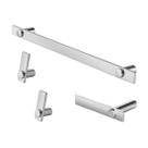 Kit De Acessórios Para Banheiro Aço Inox Alto Brilho 2050PM Patmos