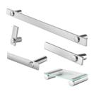 Kit De Acessórios Para Banheiro Aço Inox Alto Brilho 2080PM Patmos