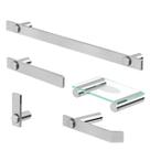 Kit De Acessórios Para Banheiro Aço Inox Escovado 2080PM Patmos