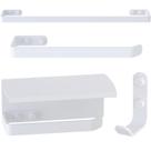 Kit de Acessórios Para Banheiro Branco 4 Peças FS.ZMT