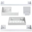 Kit de Acessórios Para Banheiro Branco 5Pcs F.Master Slim DF