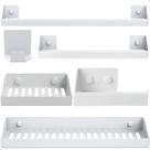 Kit de Acessórios Para Banheiro Branco 6Pcs F.Master Slim DF