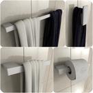 Kit De Acessórios Para Banheiro Branco Master 4 Peças