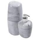 Kit de Acessórios Para Banheiro com 2 Peças Marmorizado Astra