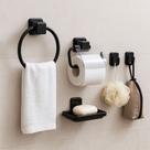Kit De Acessórios Para Banheiro Com 5 Peças Preto
