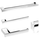 Kit De Acessórios Para Banheiro Cromado Master Duplo 4 Peças Kit De Acessórios Para Banheiro Cromado Master Duplo 4 Peças