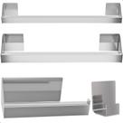 Kit de Acessórios Para Banheiro Inox 4 Pçs F.Master Slim DF