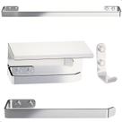 Kit De Acessórios Para Banheiro Inox e Cromado 4 Itens Maxx
