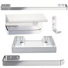 Kit De Acessórios Para Banheiro Inox e Cromado 5 Itens Maxx Kit De Acessórios Para Banheiro Inox e Cromado 5 Itens Maxx