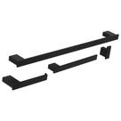 Kit De Acessórios Para Banheiro Preto Fosco Master 4 Peças