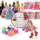 Kit de Acessórios Para Bonecas Sapatos Vestidos Mini Sapateria