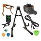 Kit de Acessórios para Guitarra SUNYIN - Suporte A-Frame, Cabo, Capo e Afinador