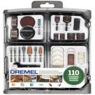 Kit de acessórios para micro retífica com 110 peças - 709 Kit de acessórios para micro retífica com 110 peças - 709
