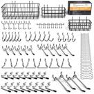 Kit de acessórios Pegboard INCLY Extra Thick 6 mm 100 unidades