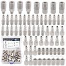 Kit de acoplador e plugue de ar Ailbiuko 67 peças 1/4" NPT