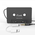 Kit de adaptador Cassette Aux Elook para carro com conector de 3,5 mm preto