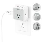 Kit de adaptador de plugue de viagem TESSAN European UK India com USB