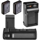Kit de aderência de bateria BM Premium para Canon EOS Rebel T3, T5, T6 Kit de aderência de bateria BM Premium para Canon EOS Rebel T3, T5, T6