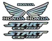 Kit De Adesivo Para Moto Honda Start 160 Holográfico Afl156 Kit De Adesivo Para Moto Honda Start 160 Holográfico Afl156