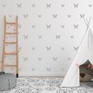 Kit de Adesivos Borboletas Tamanhos Diversos Decoração Quarto Menina Kit de Adesivos Borboletas Tamanhos Diversos Decoração Quarto Menina