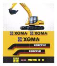 Kit de Adesivos Compatível com Escavadeira XGMA XG 822CL Kit de Adesivos Compatível com Escavadeira XGMA XG 822CL