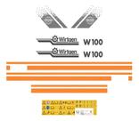 Kit de Adesivos Compatível Fresadora Wirtgen W100
