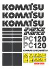 Kit de Adesivos Compatível Komatsu Advance PC120 - 31un Kit de Adesivos Compatível Komatsu Advance PC120 - 31un