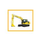 Kit de Adesivos Compatível Komatsu Escavadeira PC130 Kit de Adesivos Compatível Komatsu Escavadeira PC130
