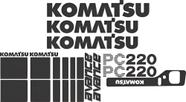 Kit de Adesivos Compatível Komatsu PC220A Avance Kit de Adesivos Compatível Komatsu PC220A Avance