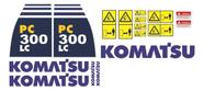Kit de Adesivos Compatível Komatsu PC300LC Escavadeira Kit de Adesivos Compatível Komatsu PC300LC Escavadeira