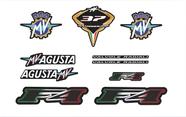 Kit de Adesivos Compatível MV Agusta F4 2014 Preto