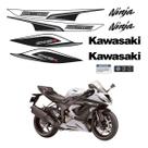 Kit de Adesivos Compatível Ninja ZX-6R 636 2013 Branco Kit de Adesivos Compatível Ninja ZX-6R 636 2013 Branco