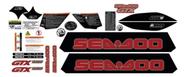 Kit de Adesivos compatível Sea-Doo GTX 155 2010 Vermelho