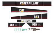 Kit de Adesivos Compatível Trator Esteira D6M XL
