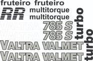 Kit de Adesivos Compatível Valtra/Valmet 785 S Kit de Adesivos Compatível Valtra/Valmet 785 S