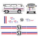 Kit de Adesivos de Faixa Kombi Herbie 53 2006/2014