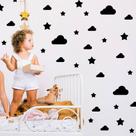 Kit de Adesivos Nuvens e Estrelas