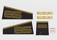 Kit de Adesivos Suzuki 85 Compatível Motor Jet Ski Kit de Adesivos Suzuki 85 Compatível Motor Jet Ski