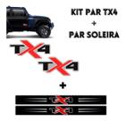 Kit De Adesivos Tx4 Troller 2020/2021 + Par Soleira Vermelho Kit De Adesivos Tx4 Troller 2020/2021 + Par Soleira Vermelho