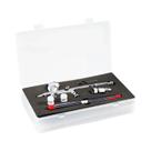 Kit De Aerógrafo De Dupla Ação 0.3 0.5mm Com Alimentação Por Gravidade Para Pintura De Modelos, Arte Kit De Aerógrafo De Dupla Ação 0.3 0.5mm Com Alimentação Por Gravidade Para Pintura De Modelos, Arte