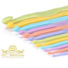 Kit De Agulhas Para Croche Com 12un Em Plástico Colors