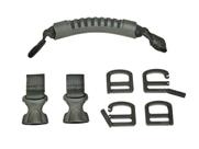 Kit de alças Brightline Bags Slim com presilhas adaptadoras, clipes D3