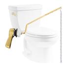 Kit de alças sanitárias Hibbent Brass Side Mount em ouro escovado