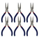 Kit De Alicates Miniatura Bico Reto Para Trabalhos Manuais Com 6 Peças Kit De Alicates Miniatura Bico Reto Para Trabalhos Manuais Com 6 Peças