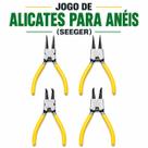 Kit de Alicates para Anéis Seeger 7, Idea com 4 Peças para Anéis Internos e Externos Kit de Alicates para Anéis Seeger 7, Idea com 4 Peças para Anéis Internos e Externos
