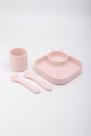 Kit de alimentação com 4 peças de silicone Rosa